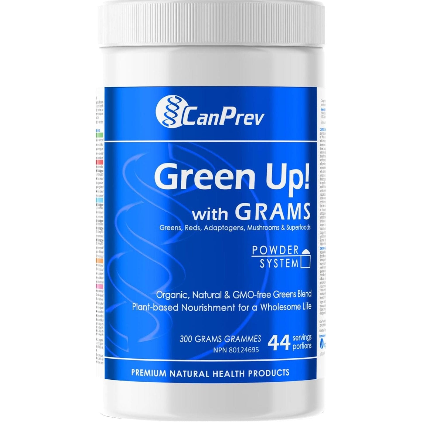 Unflavoured, 300g | CanPrev Green Up! with GRAMS Powder