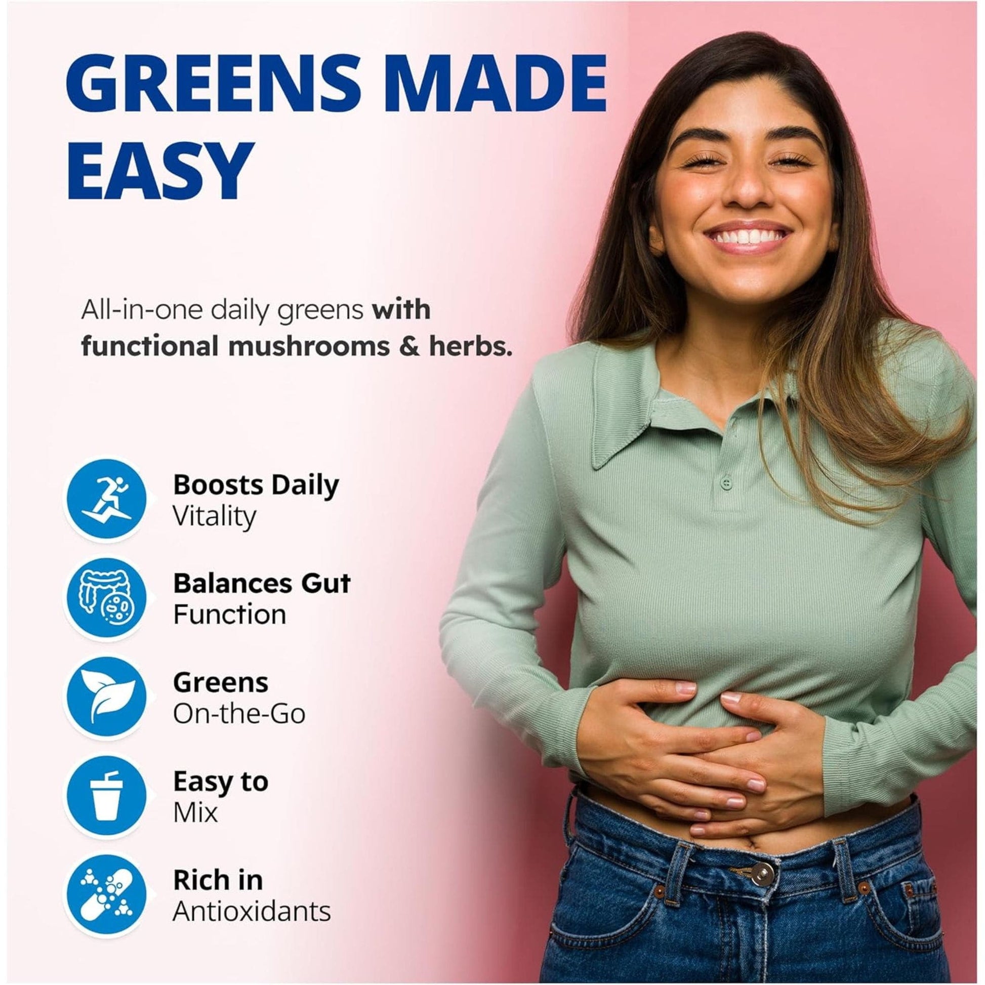 Unflavoured, 300g | CanPrev Green Up! with GRAMS Powder