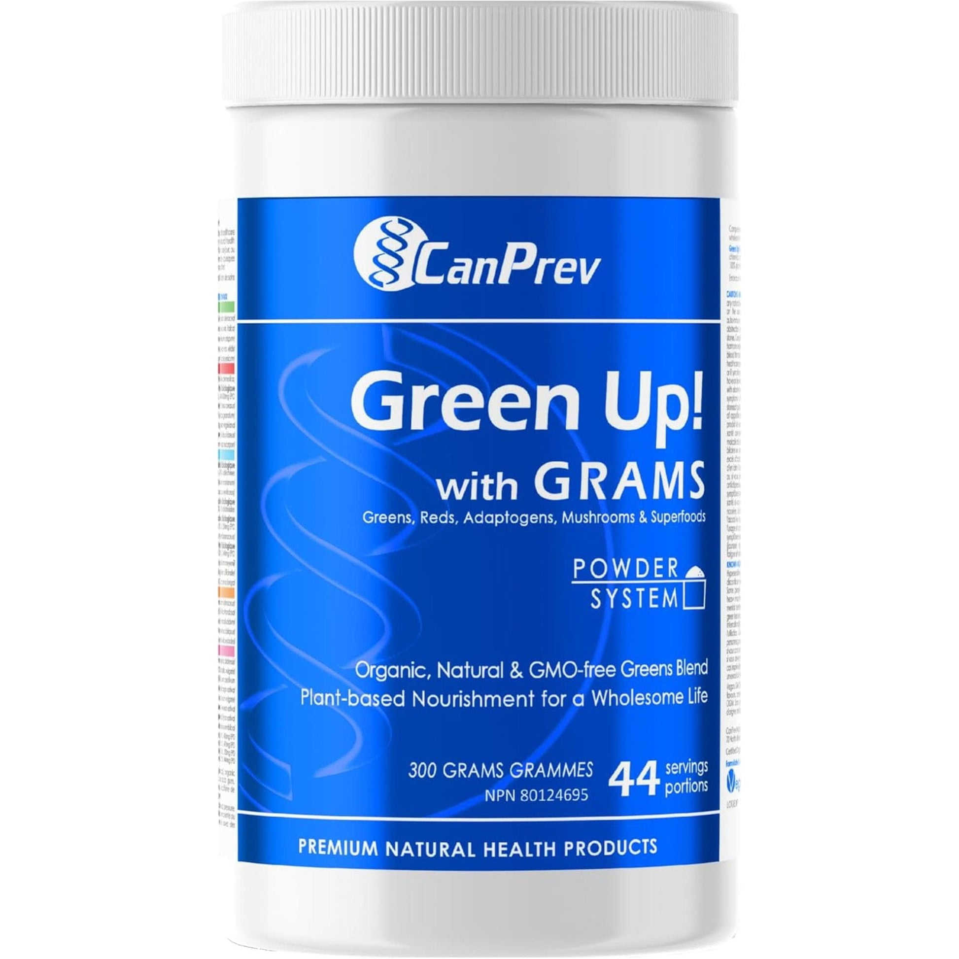 Unflavoured, 300g | CanPrev Green Up! with GRAMS Powder