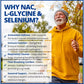 120 Vegetable Capsules |  CanPrev NAC (N-Acetyl-L-Cysteine) 600mg with Glycine and Selenium