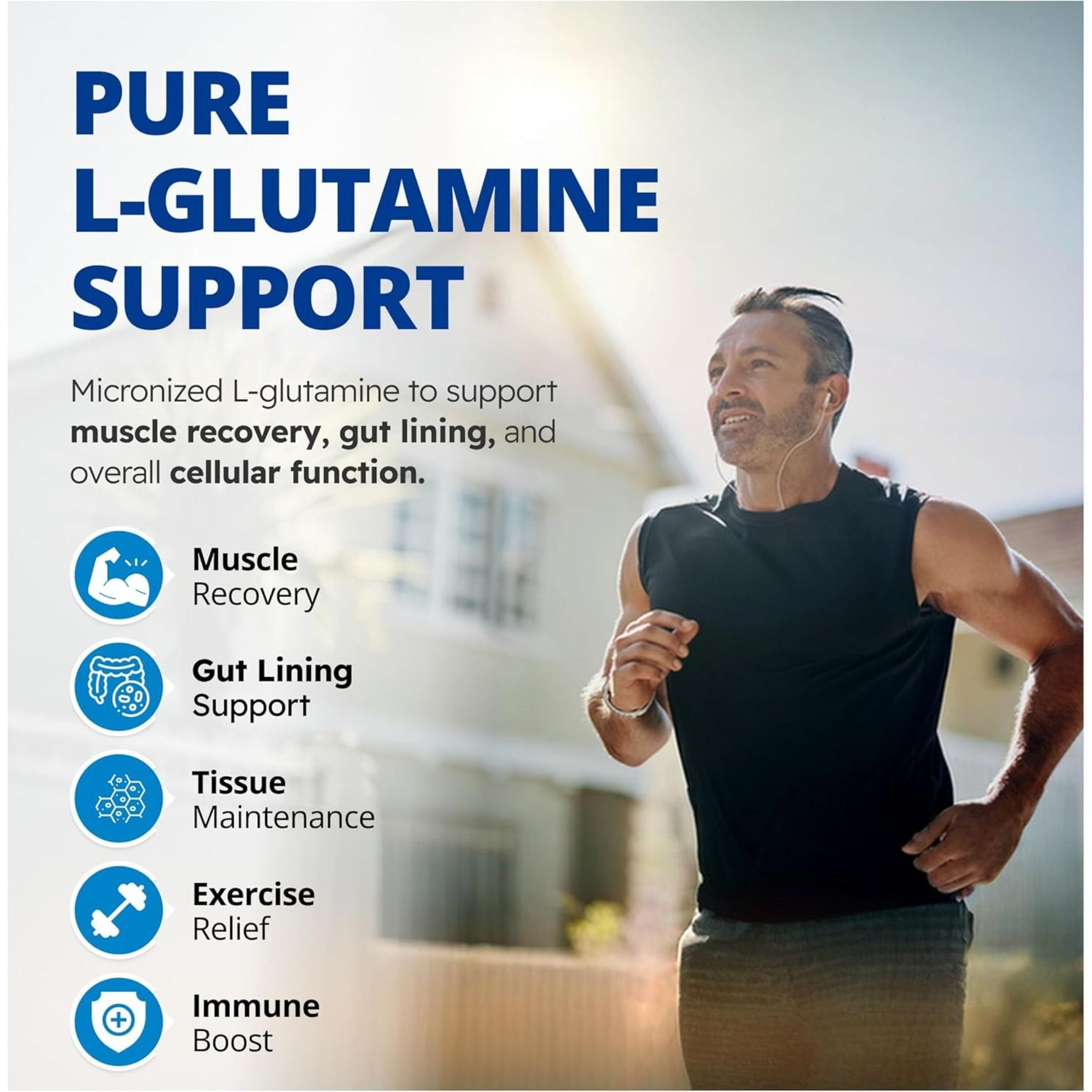 Unflavoured, 450g | CanPrev L-Glutamine Vegan Amino Acid Powder