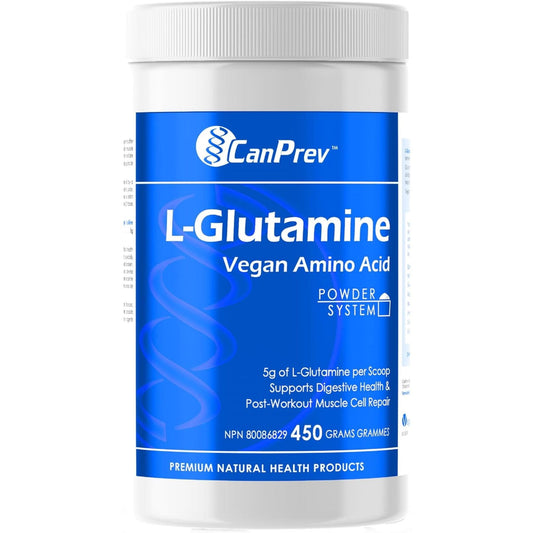 Unflavoured, 450g | CanPrev L-Glutamine Vegan Amino Acid Powder