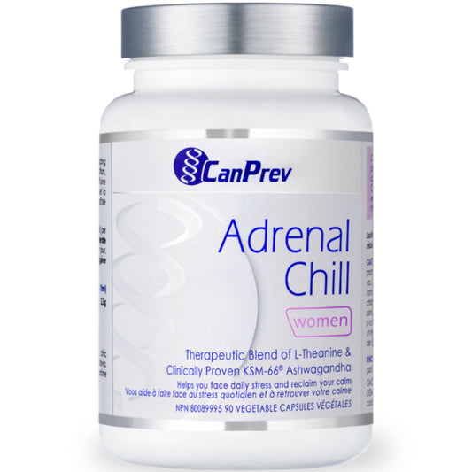 90 Vegetable Capsules | CanPrev Adrenal Chill for Women