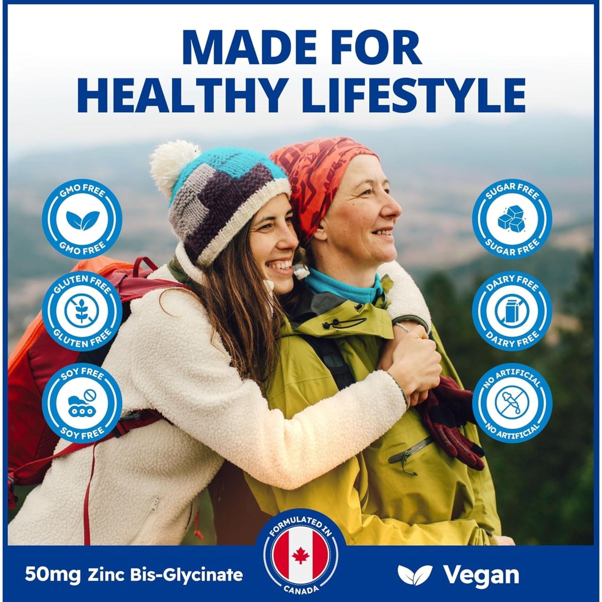 120 Vegetable Capsules | CanPrev Zinc Bis-Glycinate 50mg Ultra Strength