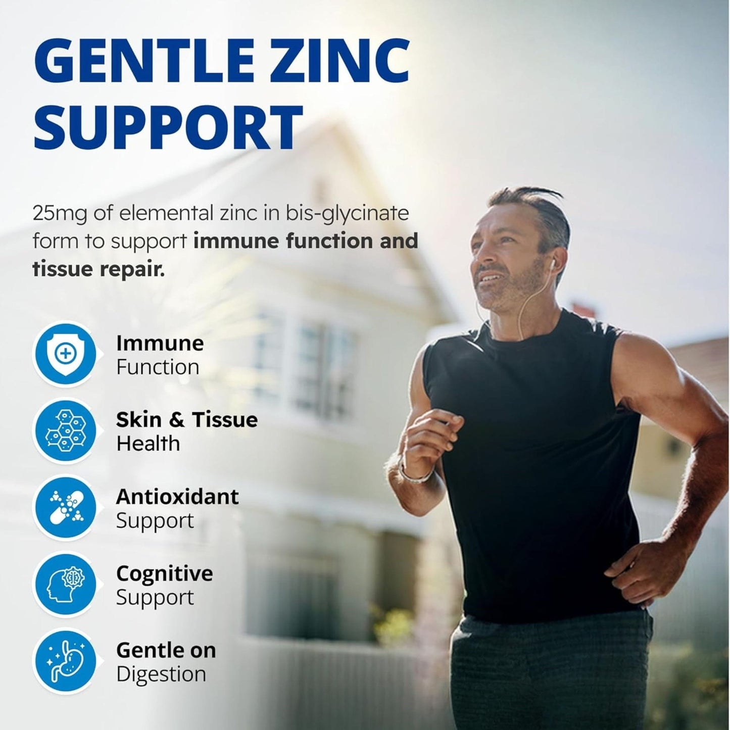 240 Vegetable Capsules | CanPrev Zinc Bisglycinate 25mg (Chelated)