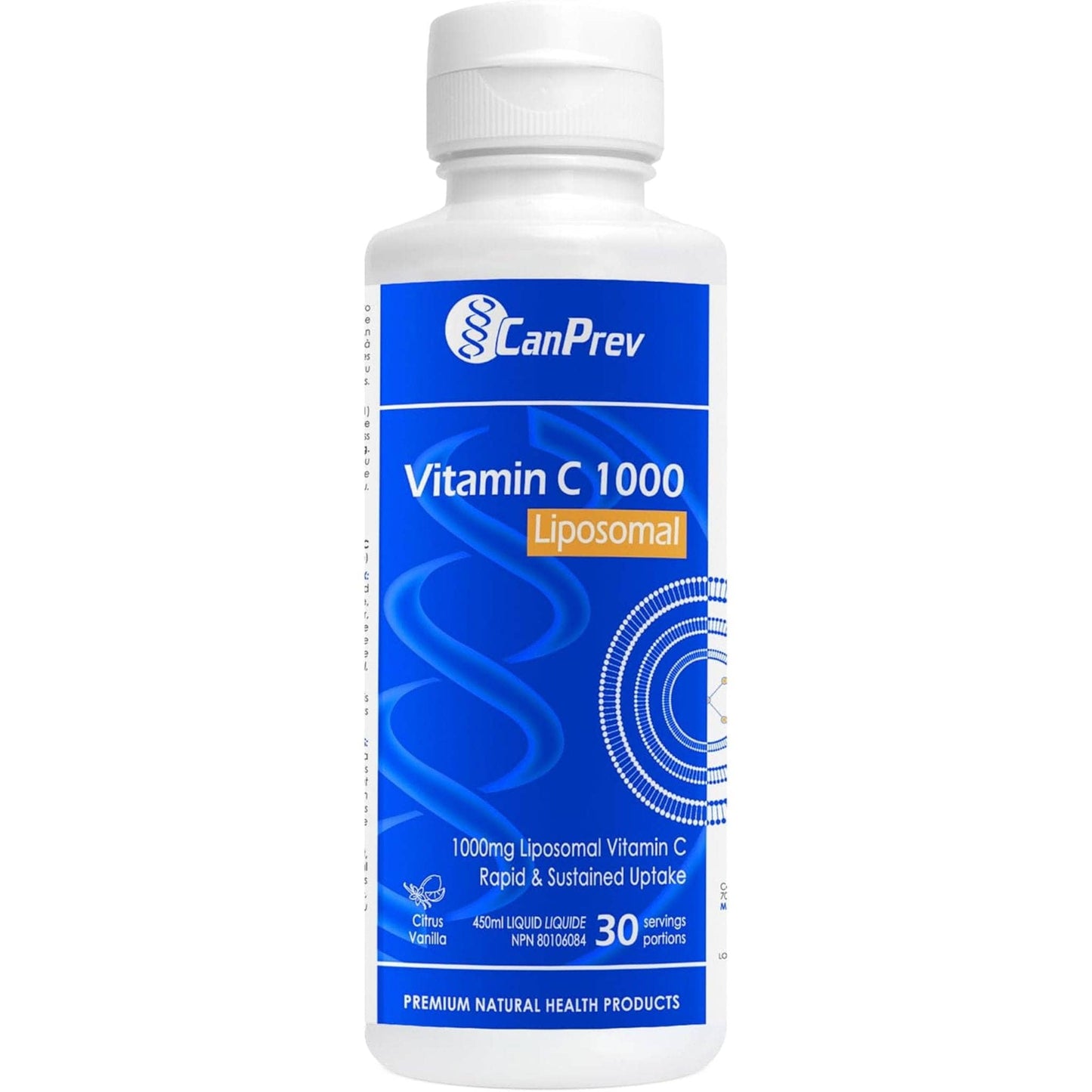Citrus Vanilla, 450ml | CanPrev Vitamin C 1000 Liposomal