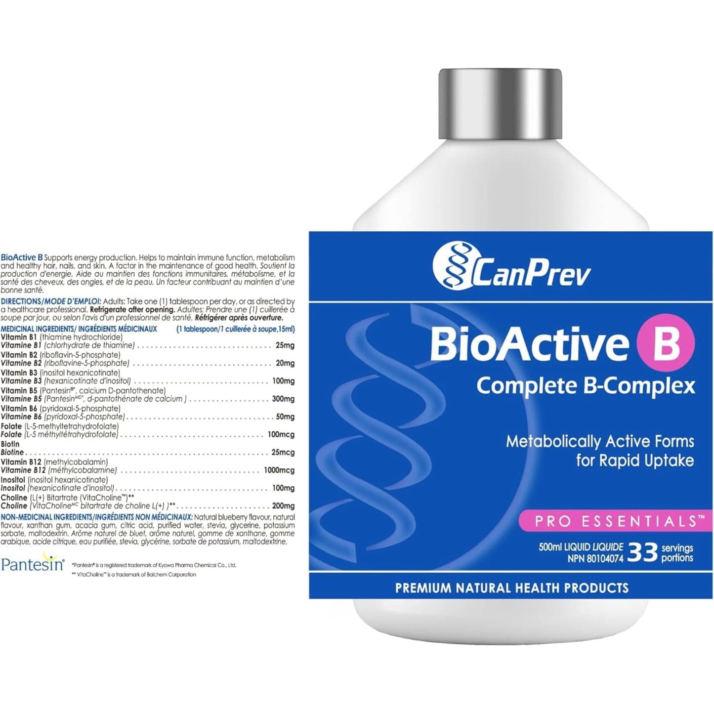 Blueberry Flavour, 500ml | CanPrev BioActive B Liquid