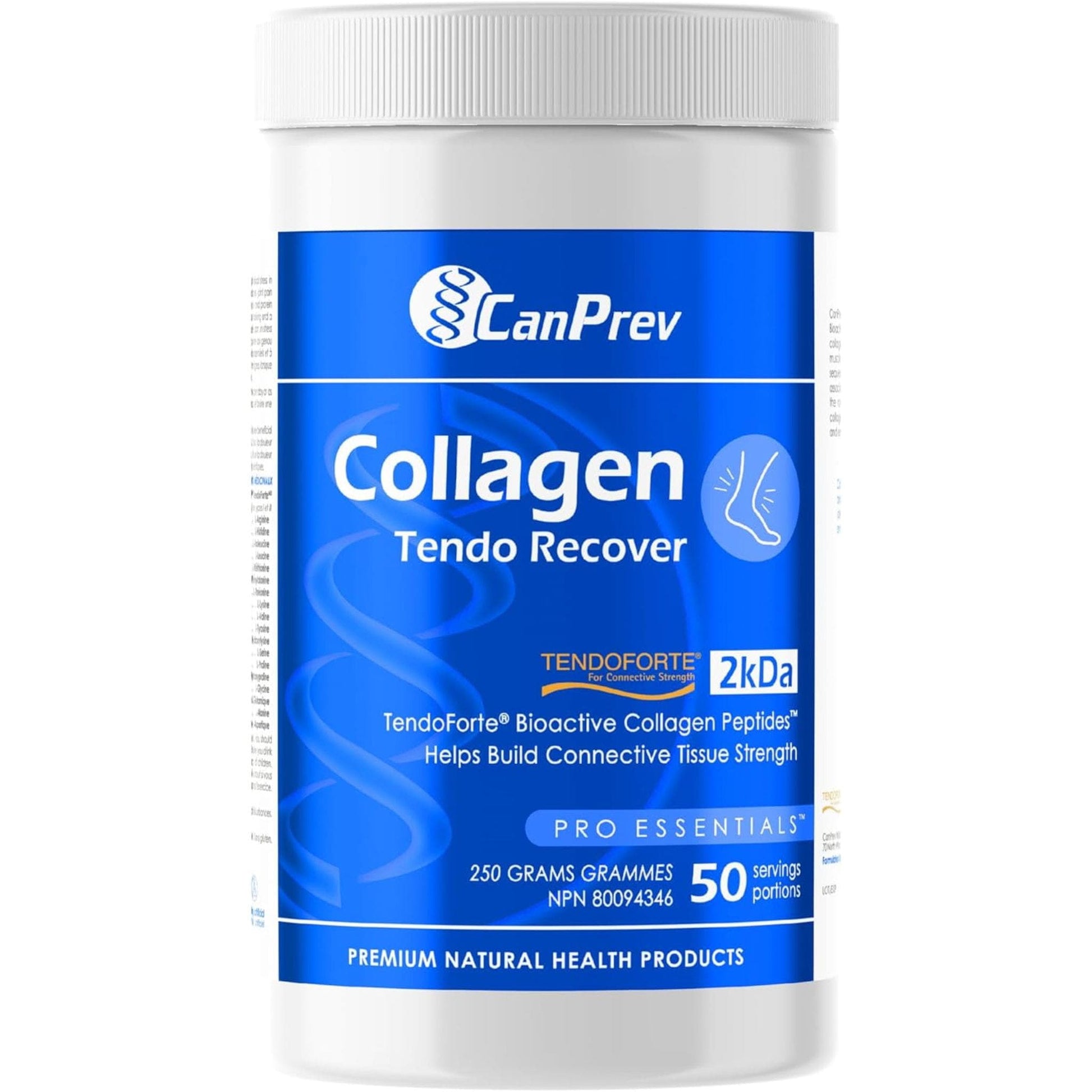 Unflavoured, 250g | CanPrev Collagen Tendo Recover Powder