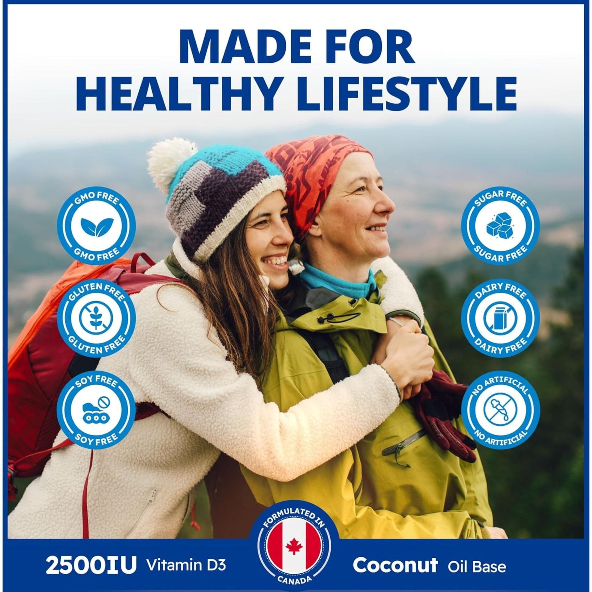 120 Softgels | CanPrev Vitamin D3 2500IU Softgels in a MCT Oil Base