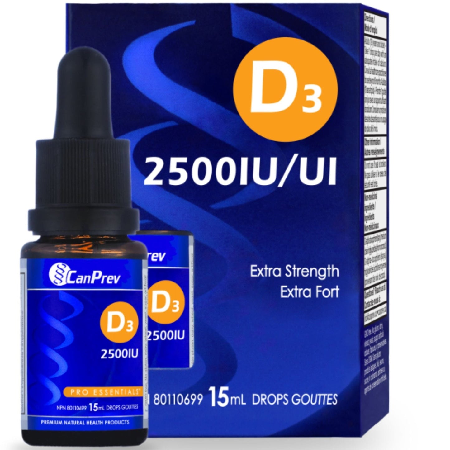15ml | CanPrev D3 Drops 2500IU - MCT Base