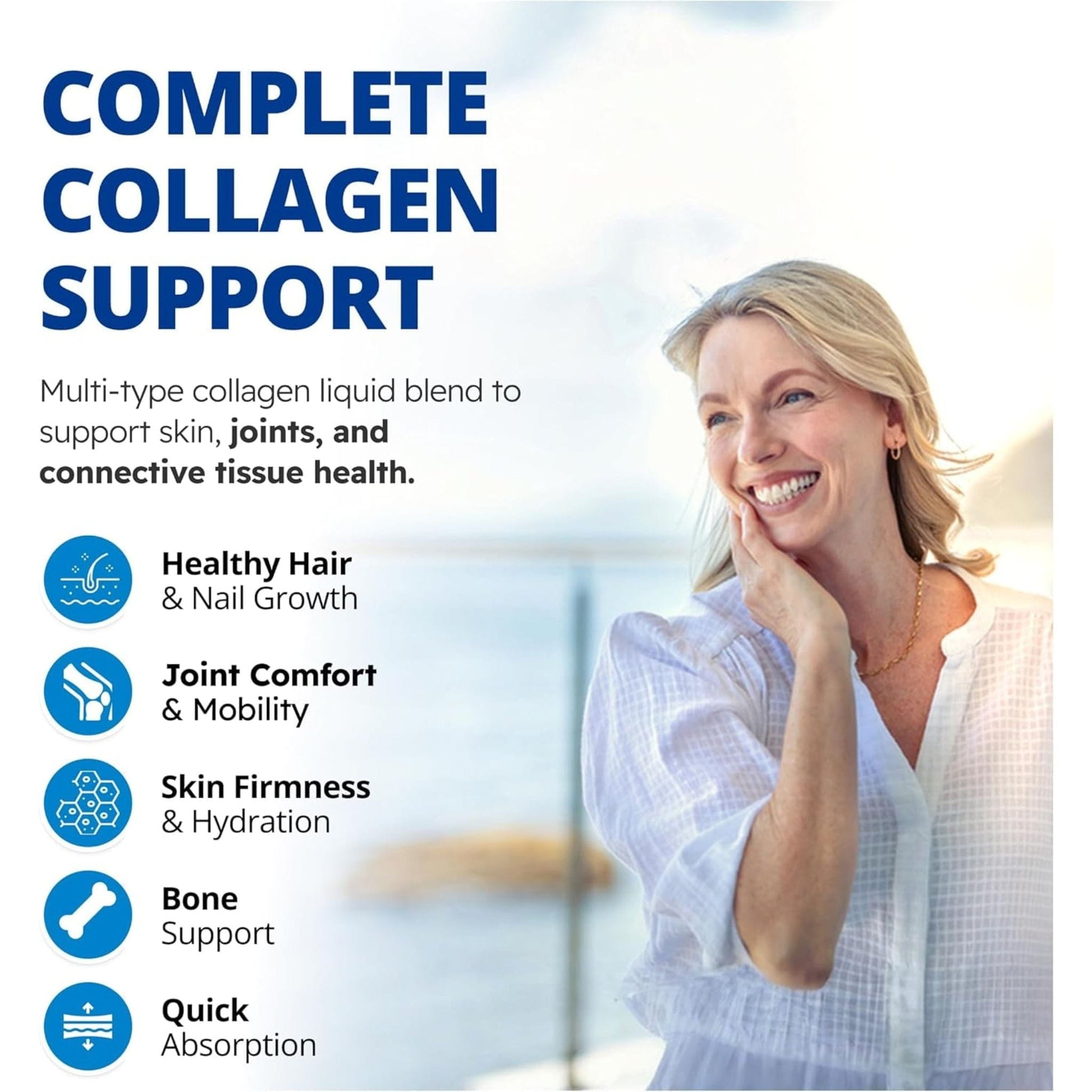 Green Apple, 500ml | CanPrev Collagen Full Spectrum Liquid Collagen, Bovine and Marine Collagen Type I and Type III