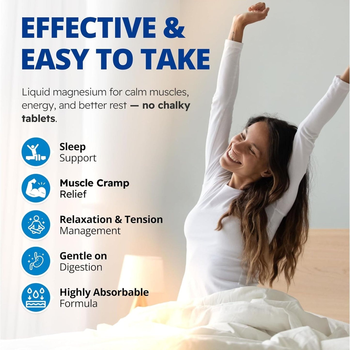 Juicy Blueberry, 500ml | CanPrev Magnesium Bis-Glycinate 300, Ultra Gentle Liquid