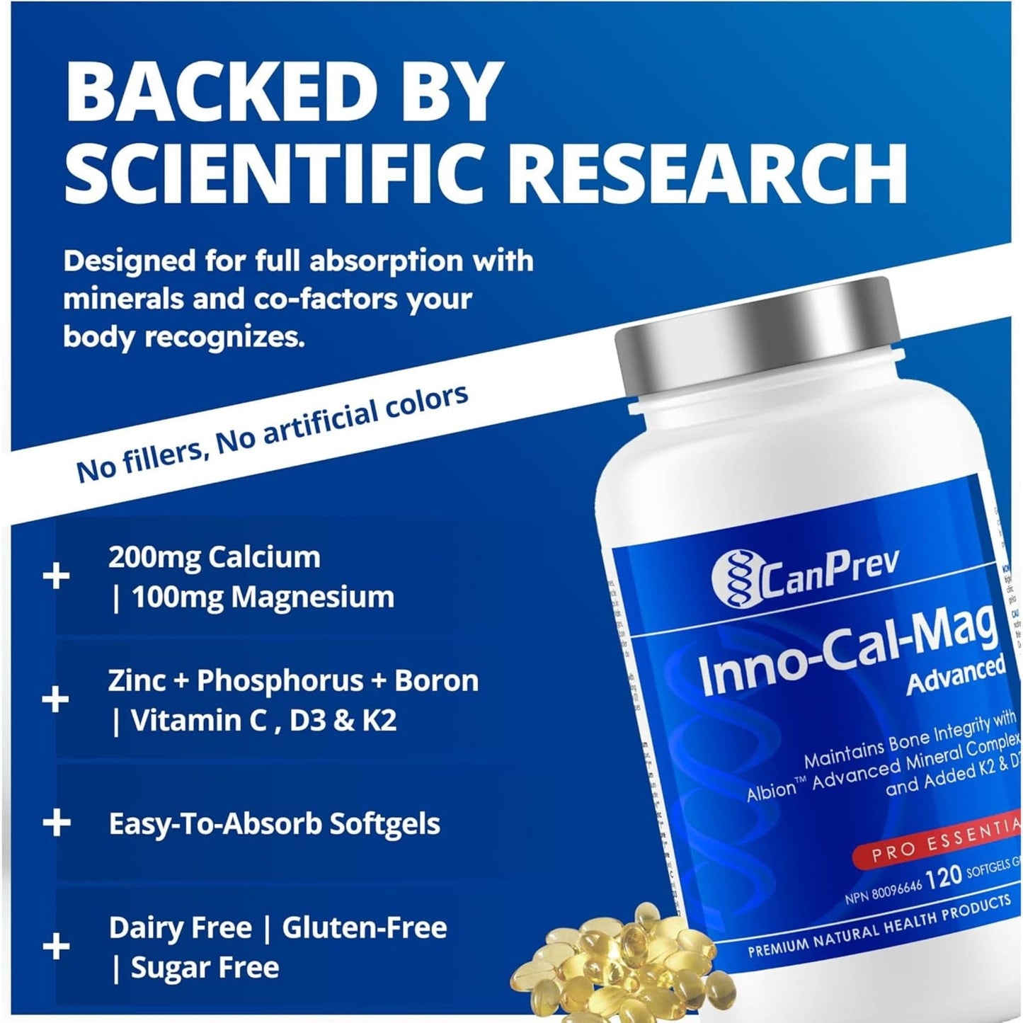 120 Softgels | CanPrev Inno-Cal-Mag Advanced