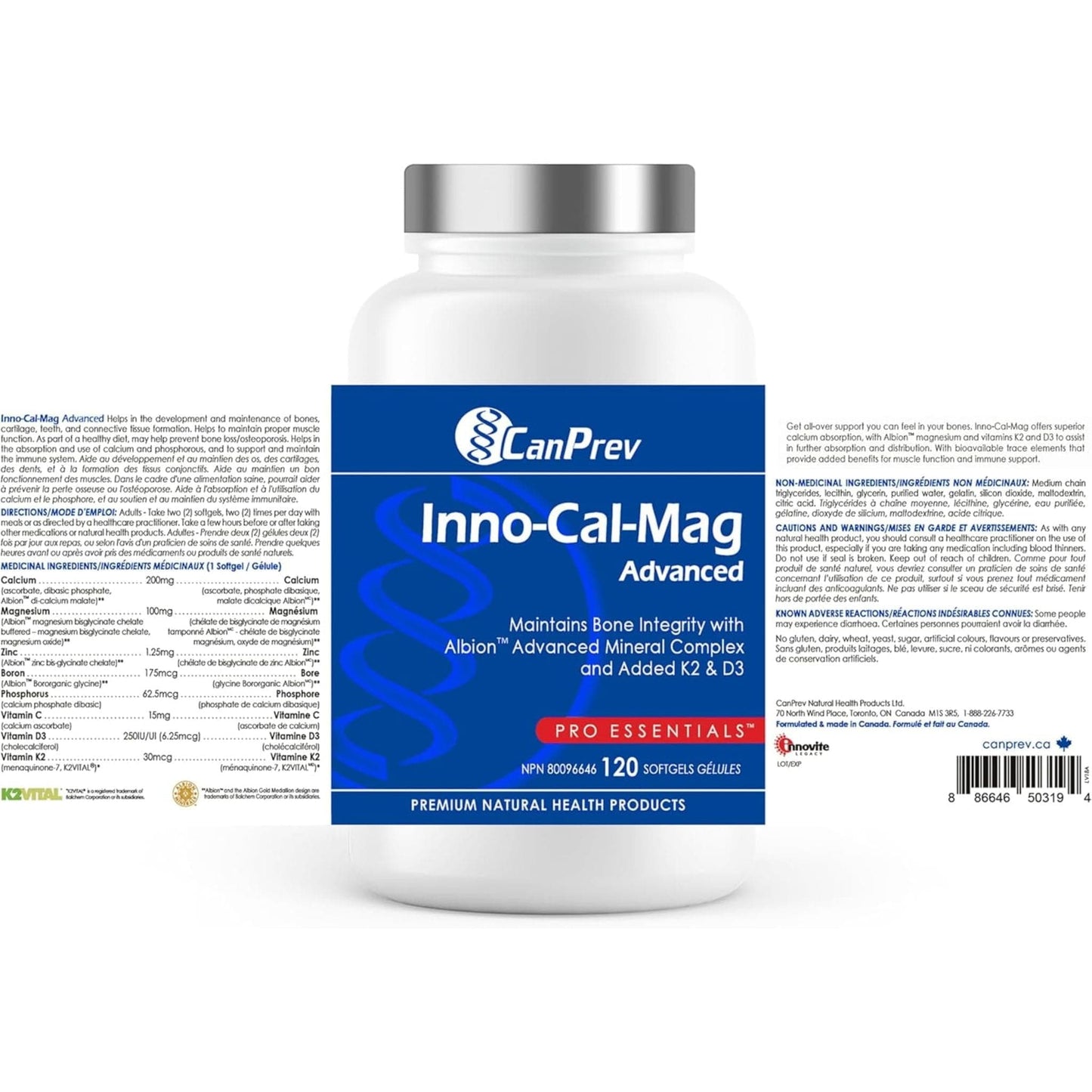 120 Softgels | CanPrev Inno-Cal-Mag Advanced