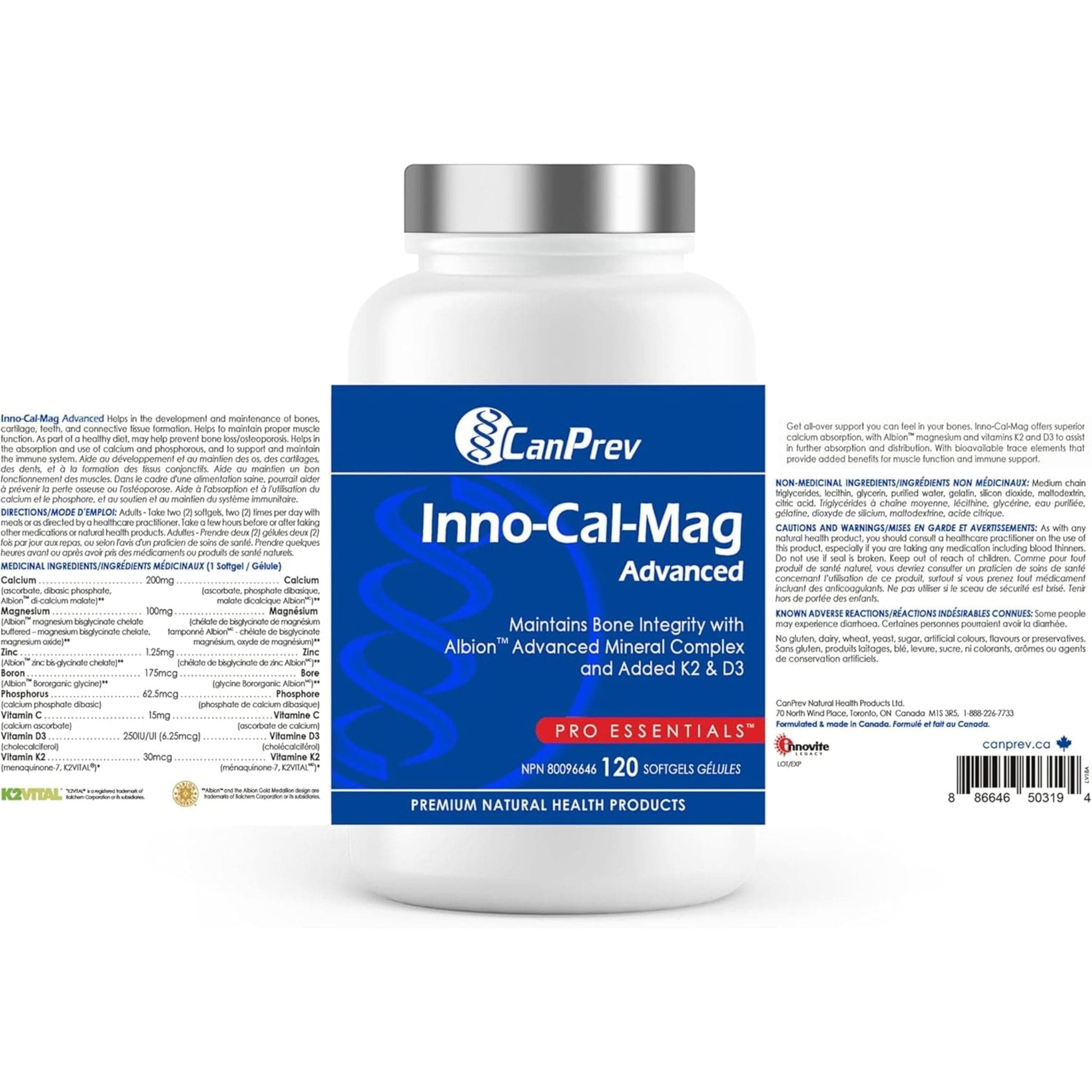 120 Softgels | CanPrev Inno-Cal-Mag Advanced