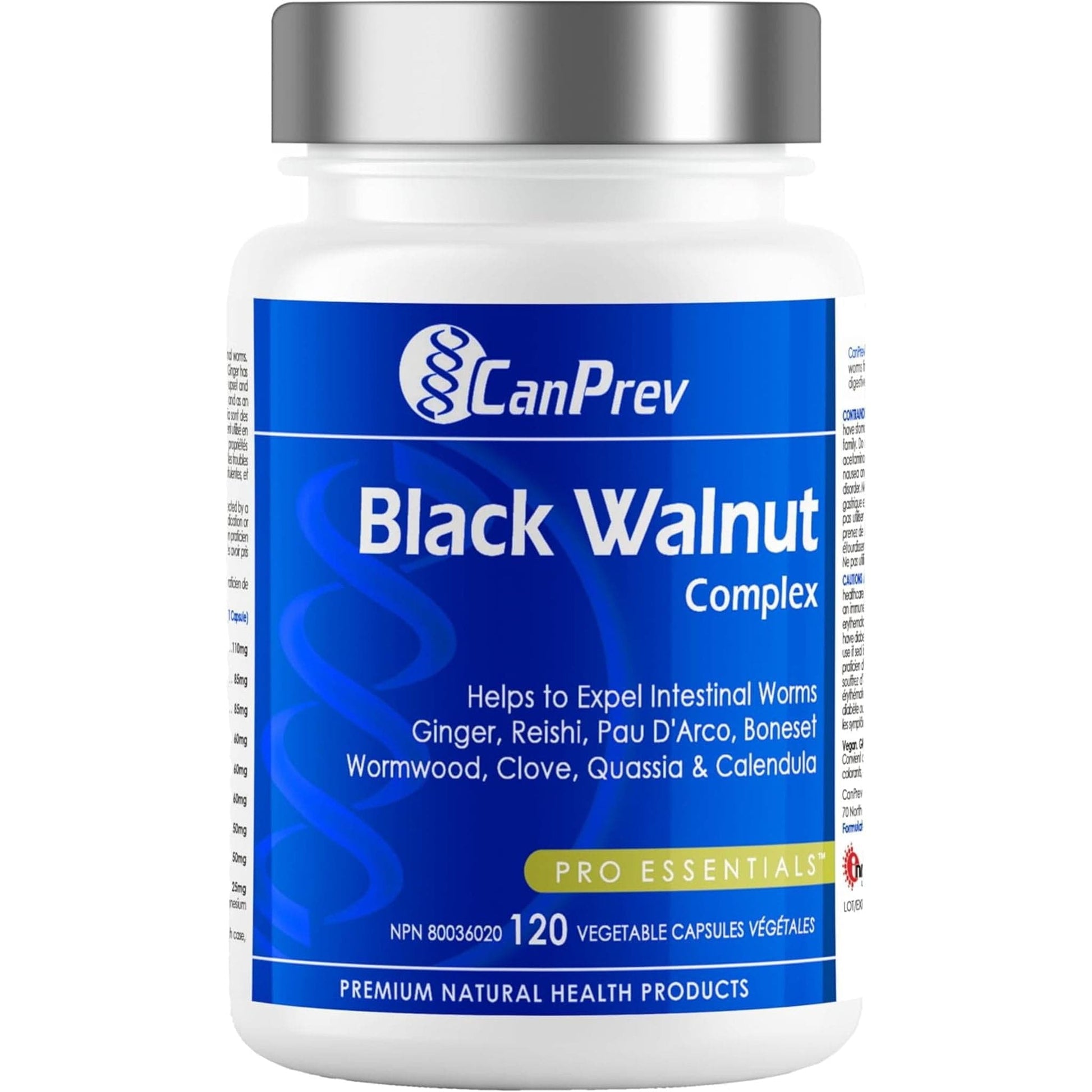 120 Vegetable Capsules | CanPrev Black Walnut Complex