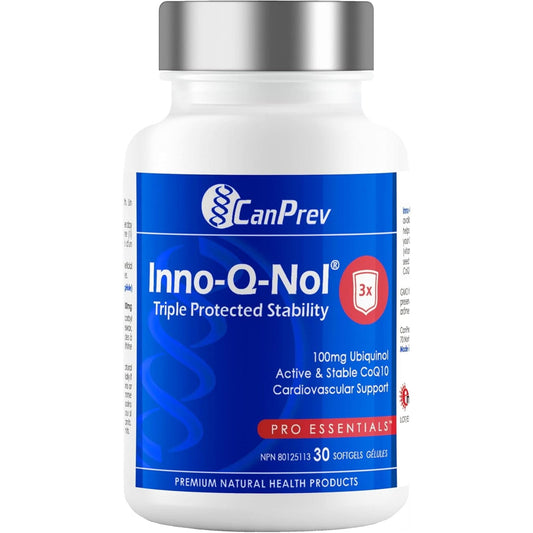 30 Softgels | CanPrev Inno-Q-Nol CoQ10 Ubiquinol 100mg