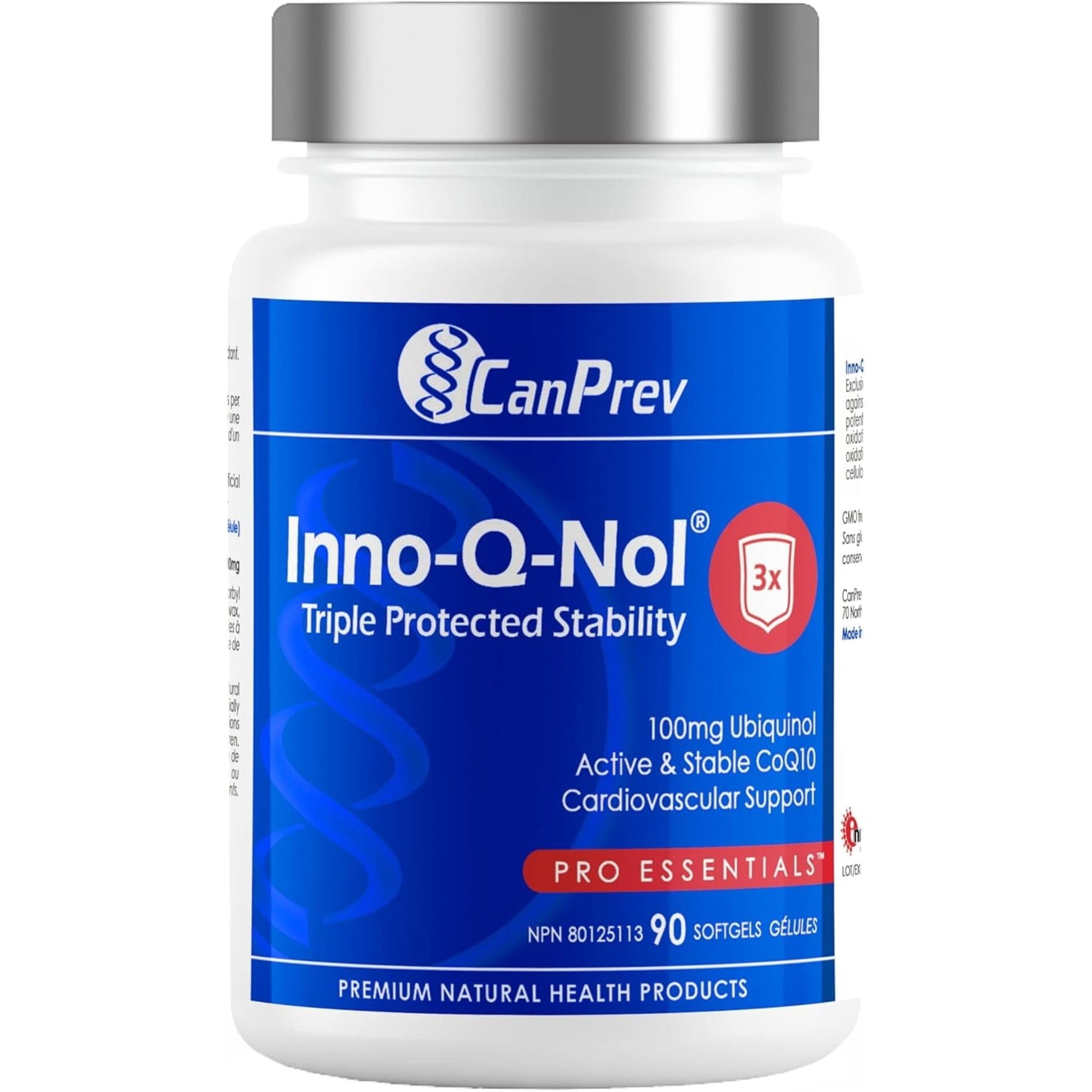 90 Softgels | CanPrev Inno-Q-Nol CoQ10 Ubiquinol 100mg