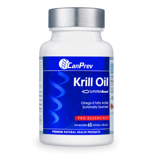 60 Softgels | CanPrev Krill Oil 500mg 60 softgels bottle