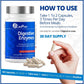 90 Vegetable Capsules | CanPrev Digestive Enzymes, Full-spectrum of 11 Enzymes for Complete Digestive Support