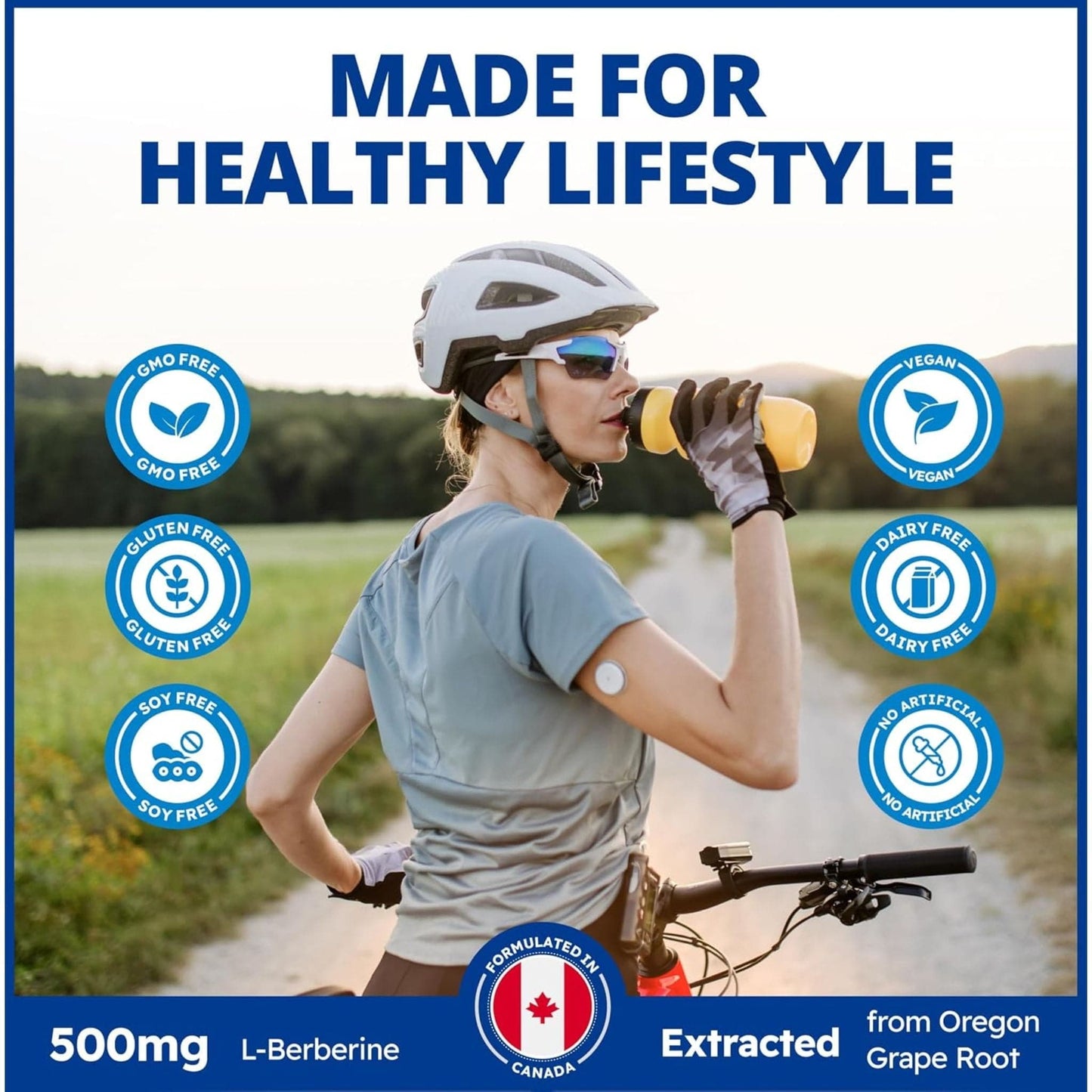 60 Vegetable Capsules | CanPrev Berberine 500mg