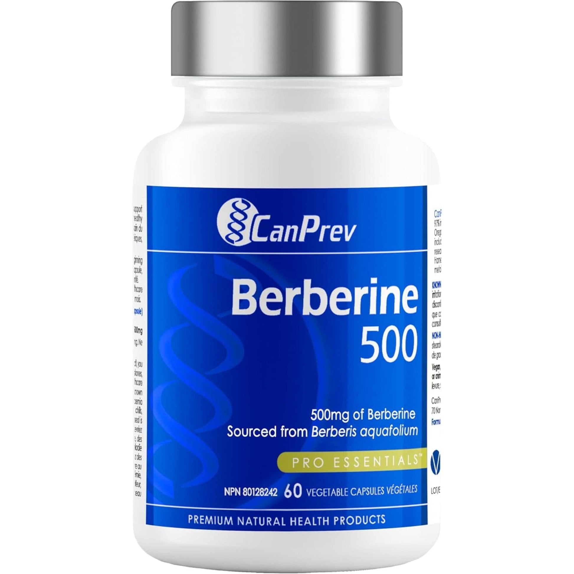 60 Vegetable Capsules | CanPrev Berberine 500mg