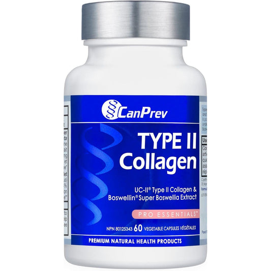 60 Vegetable Capsules | CanPrev Type II Collagen, Supports Joint Health