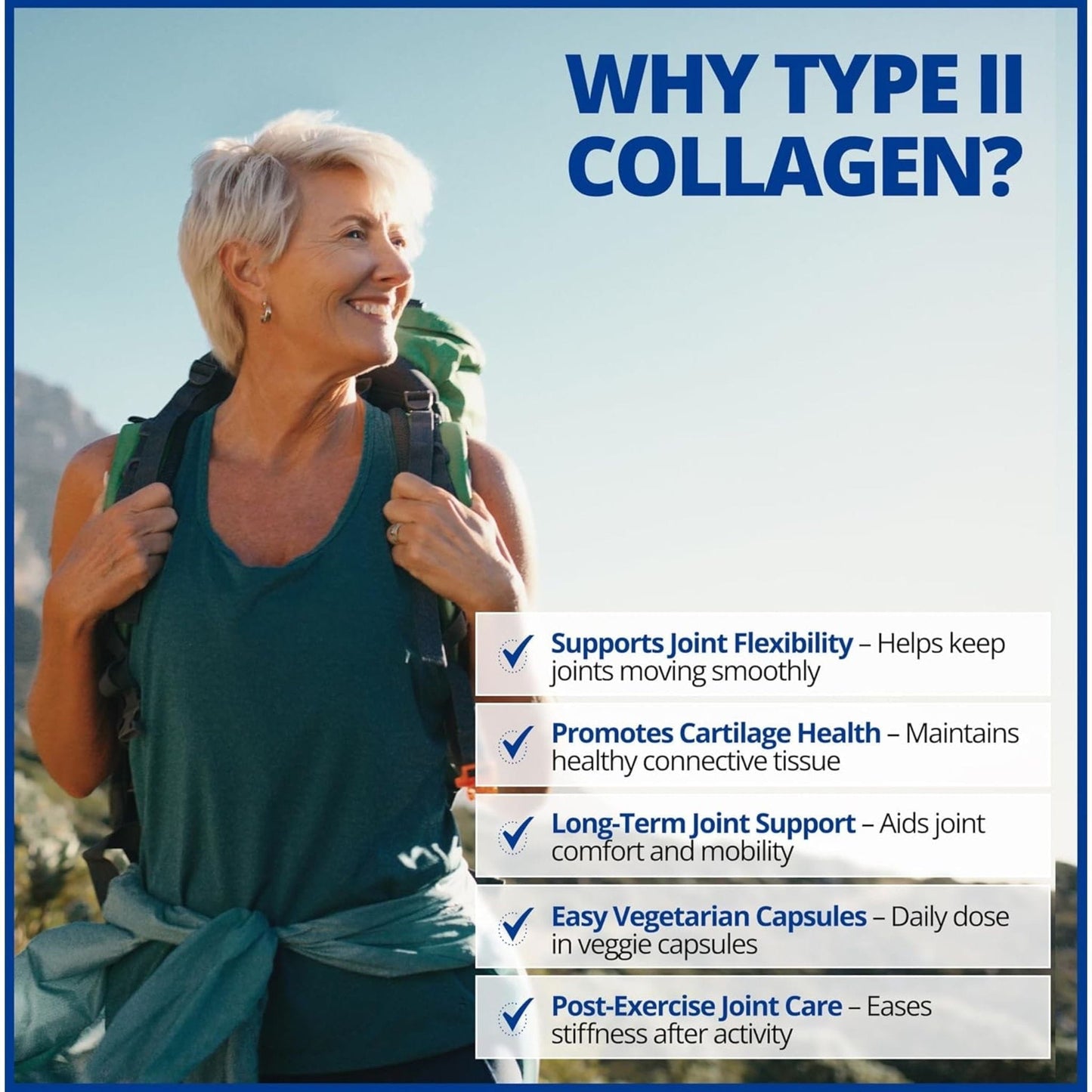 60 Vegetable Capsules | CanPrev Type II Collagen, Supports Joint Health