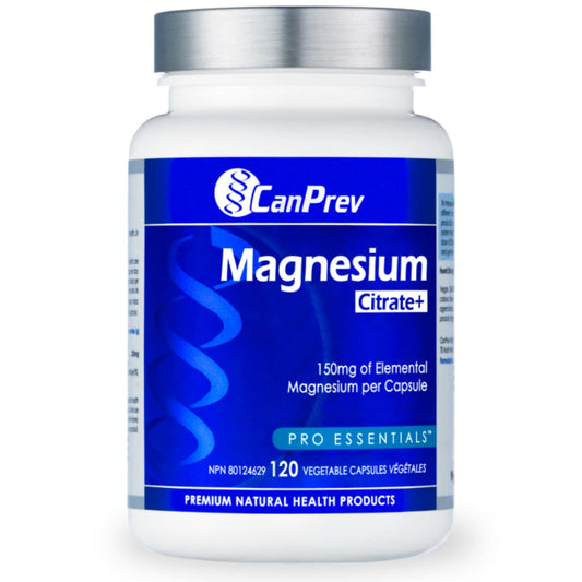 CanPrev Magnesium CitratePlus, 120 Vegetable Capsules