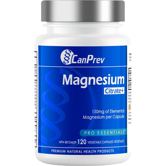 120 Vegetable Capsules | CanPrev Magnesium Citrate+ 150mg