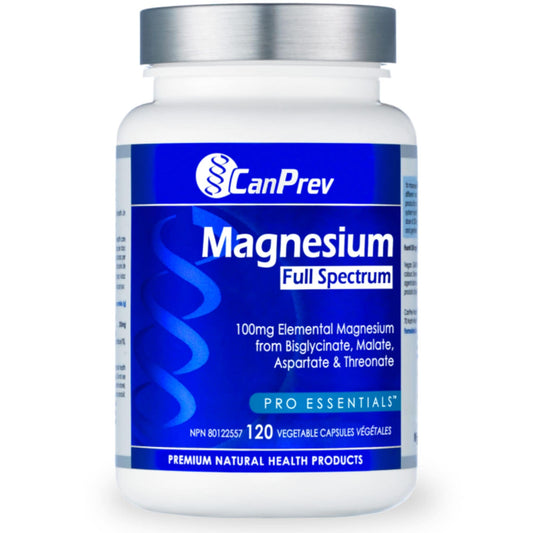 120 Vegetable Capsules | CanPrev Magnesium Full Spectrum