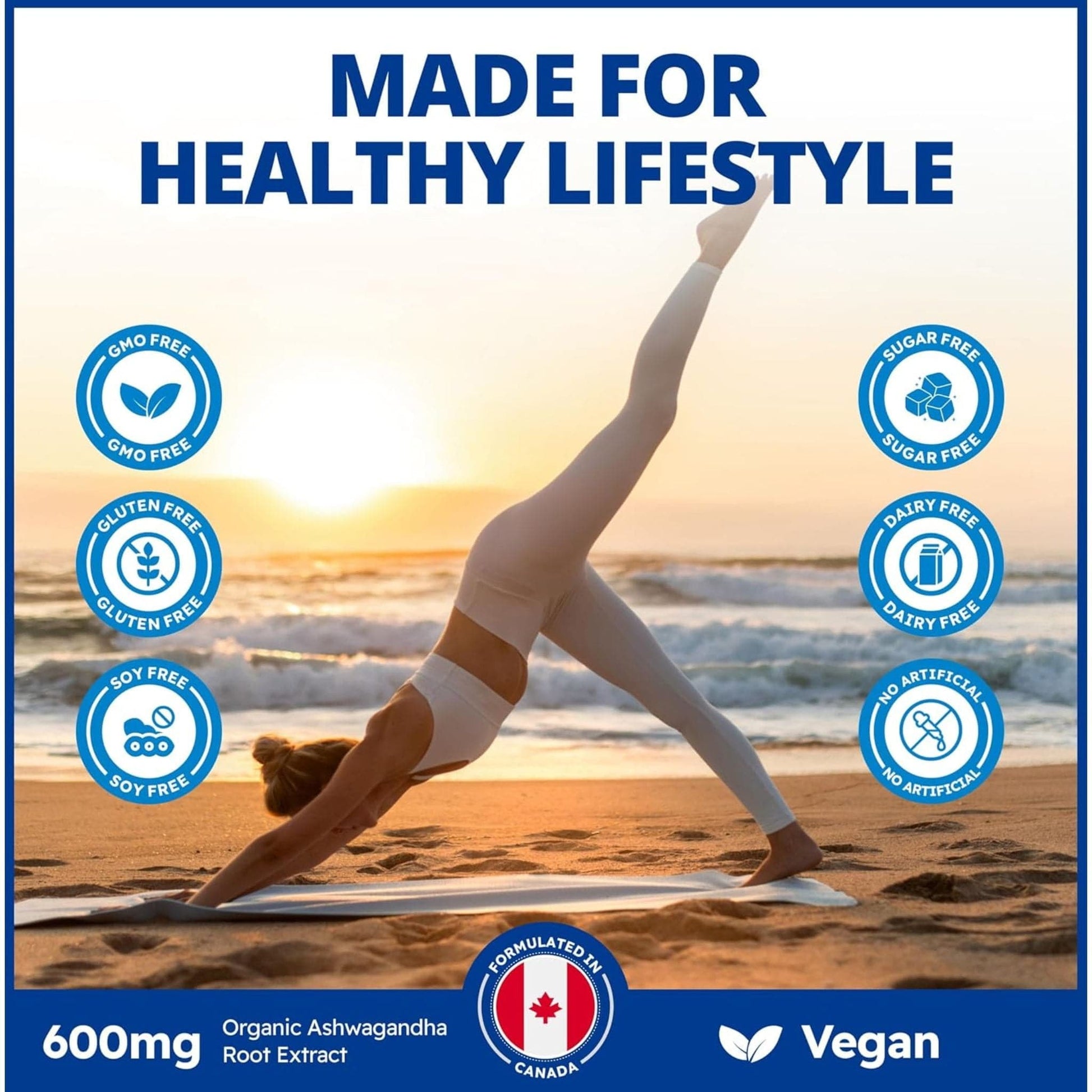 60 Vegetable Capsules | CanPrev Ashwagandha Body and Mind 600mg