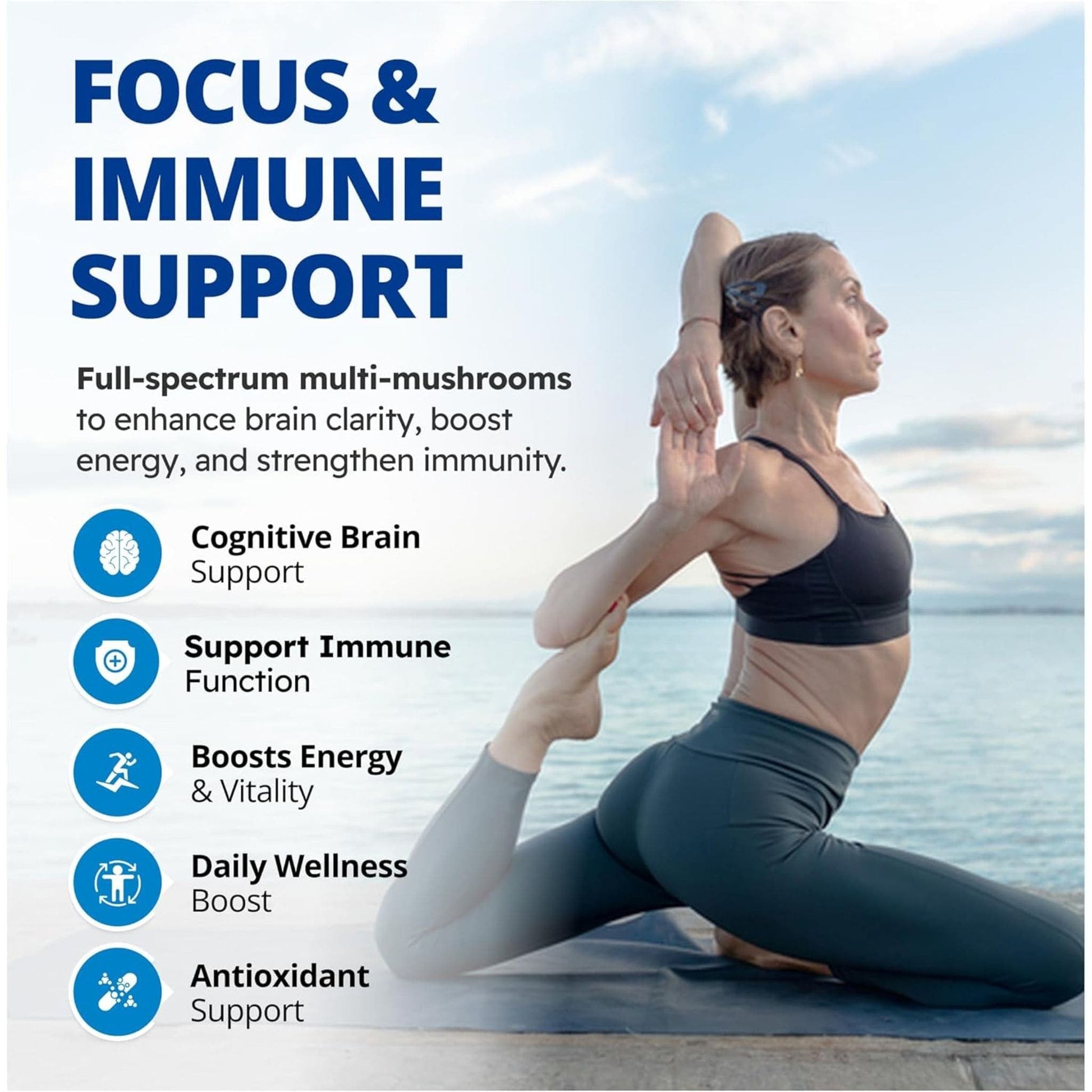 60 Vegetable Capsules | CanPrev Multi-Mushroom Full Spectrum