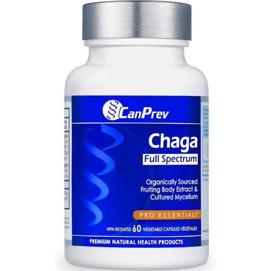 60 Vegetable Capsules | CanPrev Chaga Full Spectrum