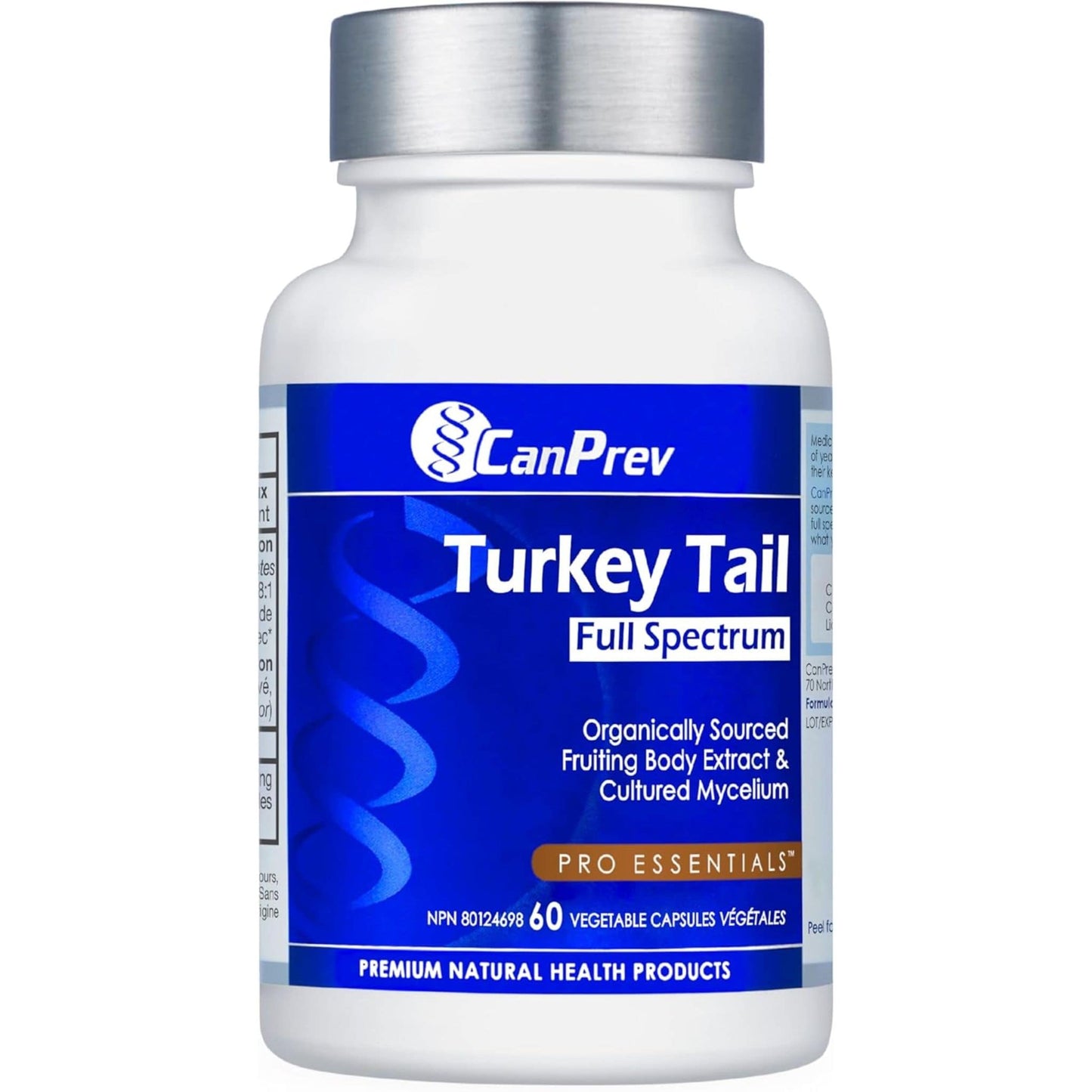 60 Vegetable Capsules | CanPrev Turkey Tail Full Spectrum