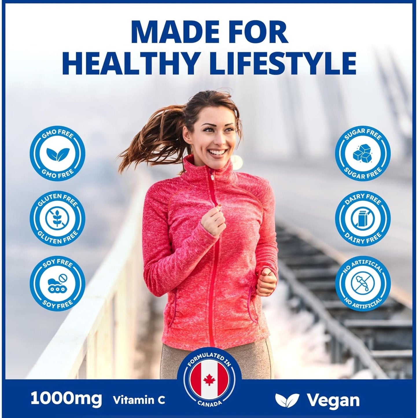 240 Vegetable Capsules | CanPrev Vitamin C 1000mg