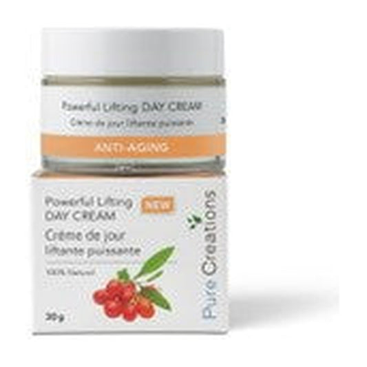 Pure Creations Powerful Lifting Day Cream with Peptides, Gatuline Expression, Bakuchiol, Tremella and 5% Vitamin C Complex, 30g