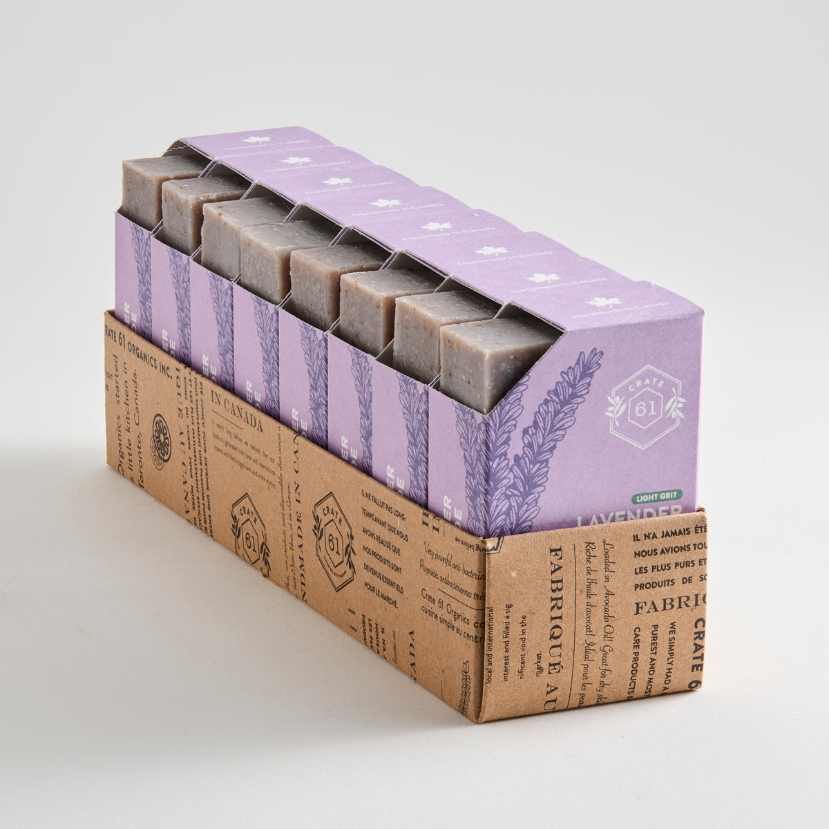 Crate 61 Lavender Bar Soap, Case of 8 x 110g