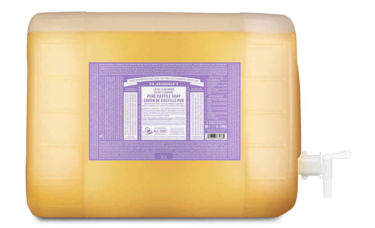 Dr. Bronner's Pure-Castile Liquid Soap 18.9L Lavender