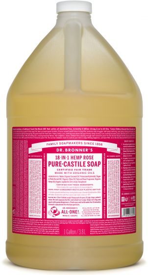 Dr. Bronner's Pure-Castile Liquid Soap 3.8L Rose