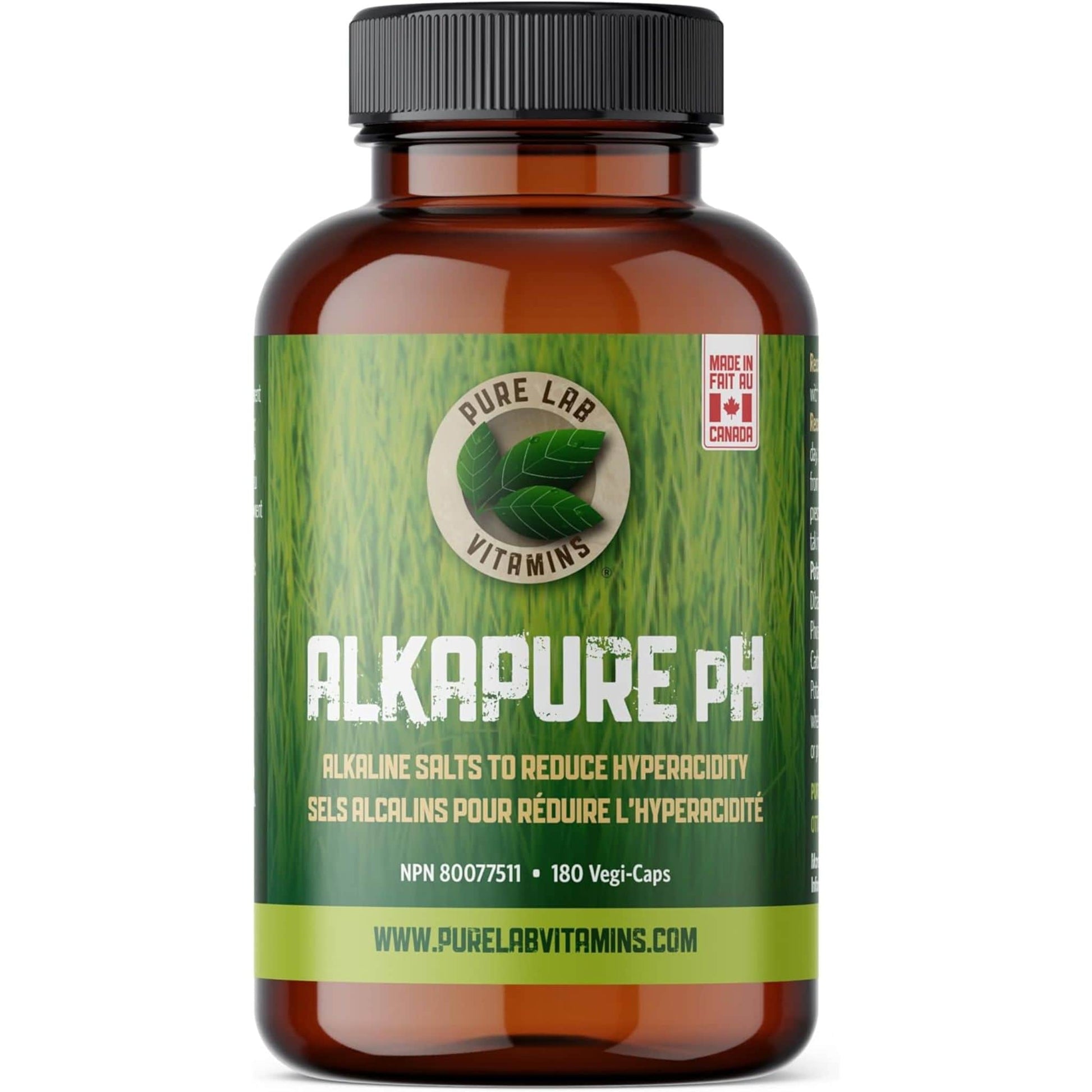 180 Vegetable Capsules | Pure Lab Vitamins Alkapure PH