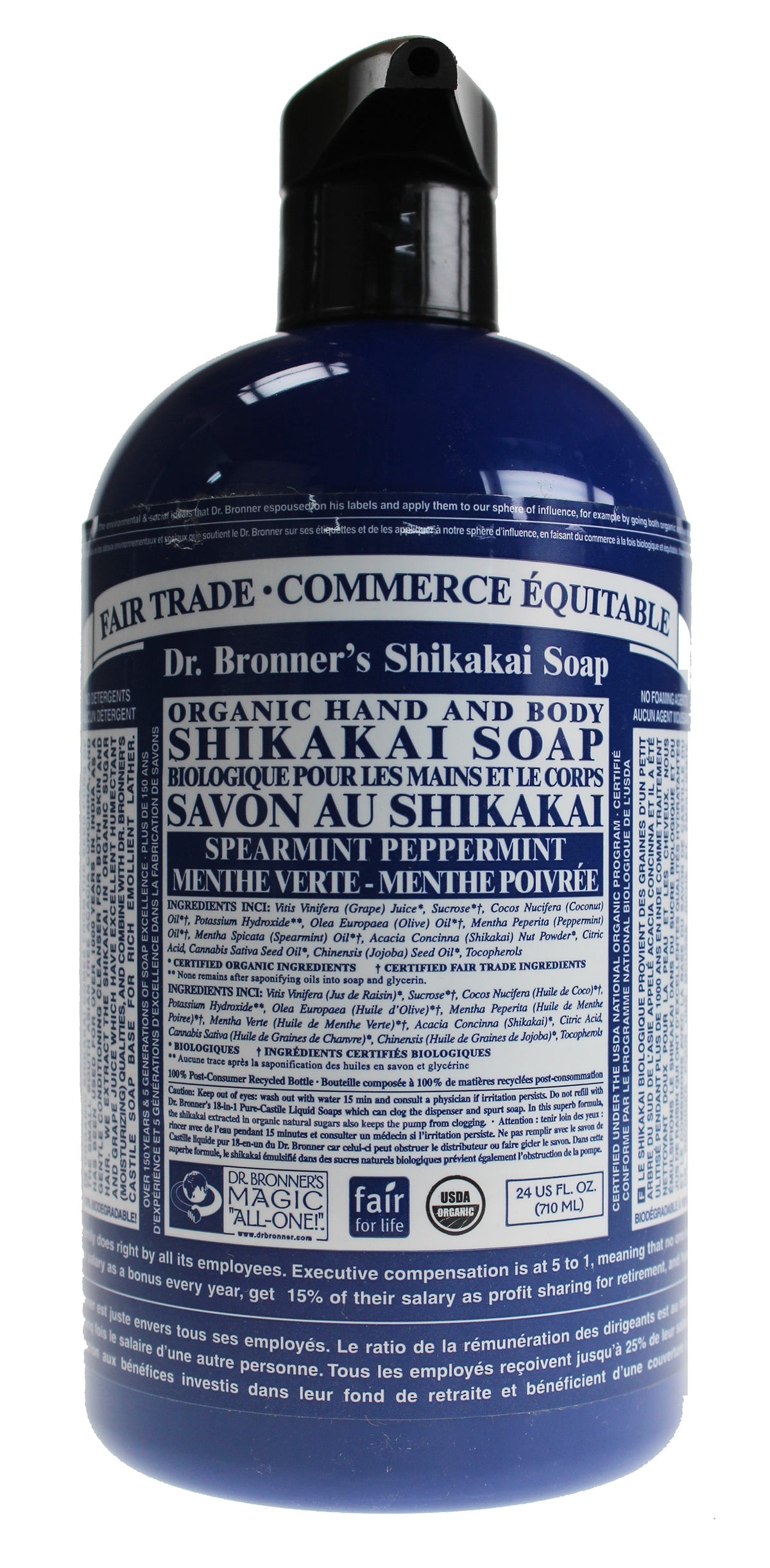 Dr. Bronner's Organic Sugar Soap Peppermint 710ml
