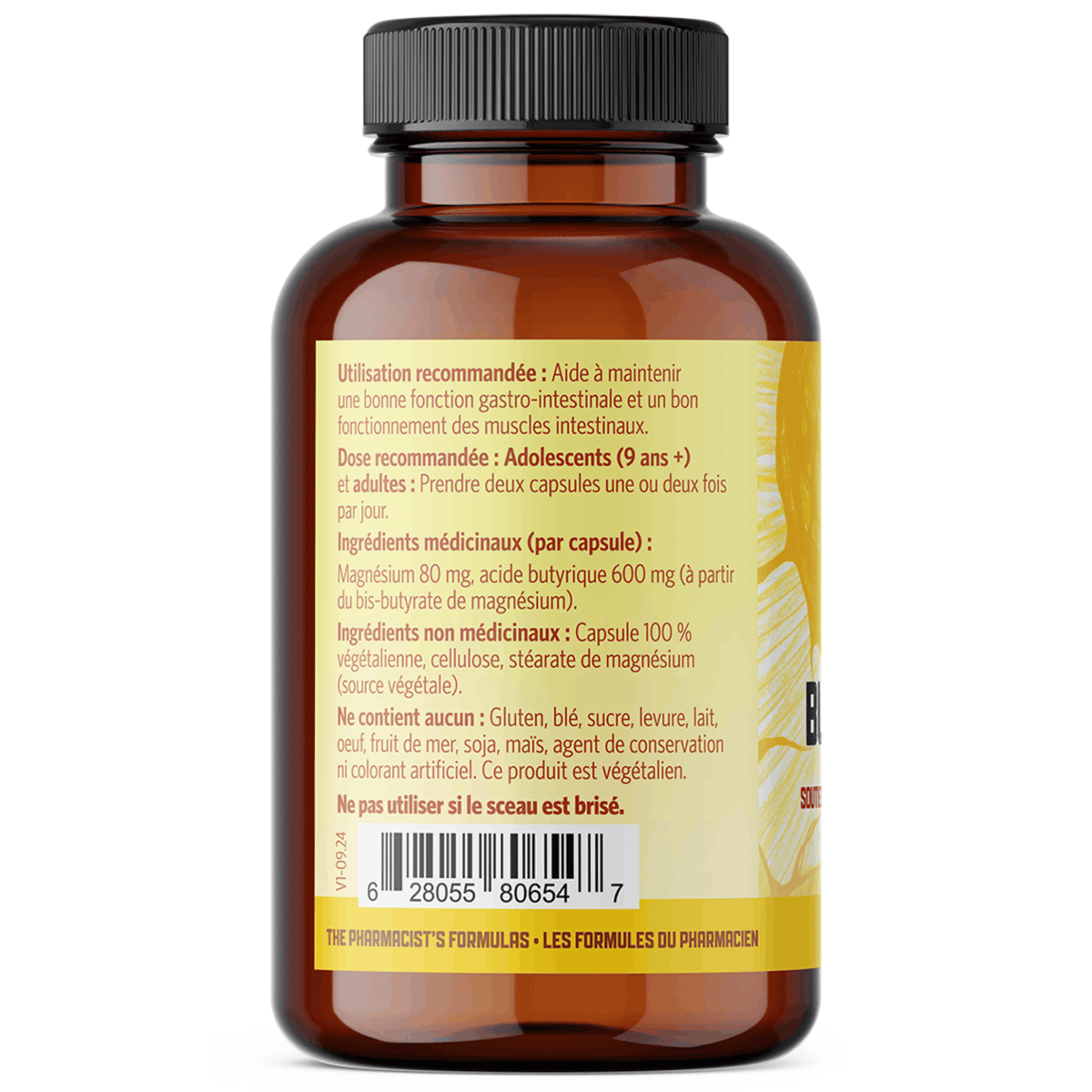 120 Vegetable Capsules | Pure Lab Vitamins Magnesium utyrate 680mg