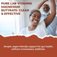 120 Vegetable Capsules | Pure Lab Vitamins Magnesium utyrate 680mg