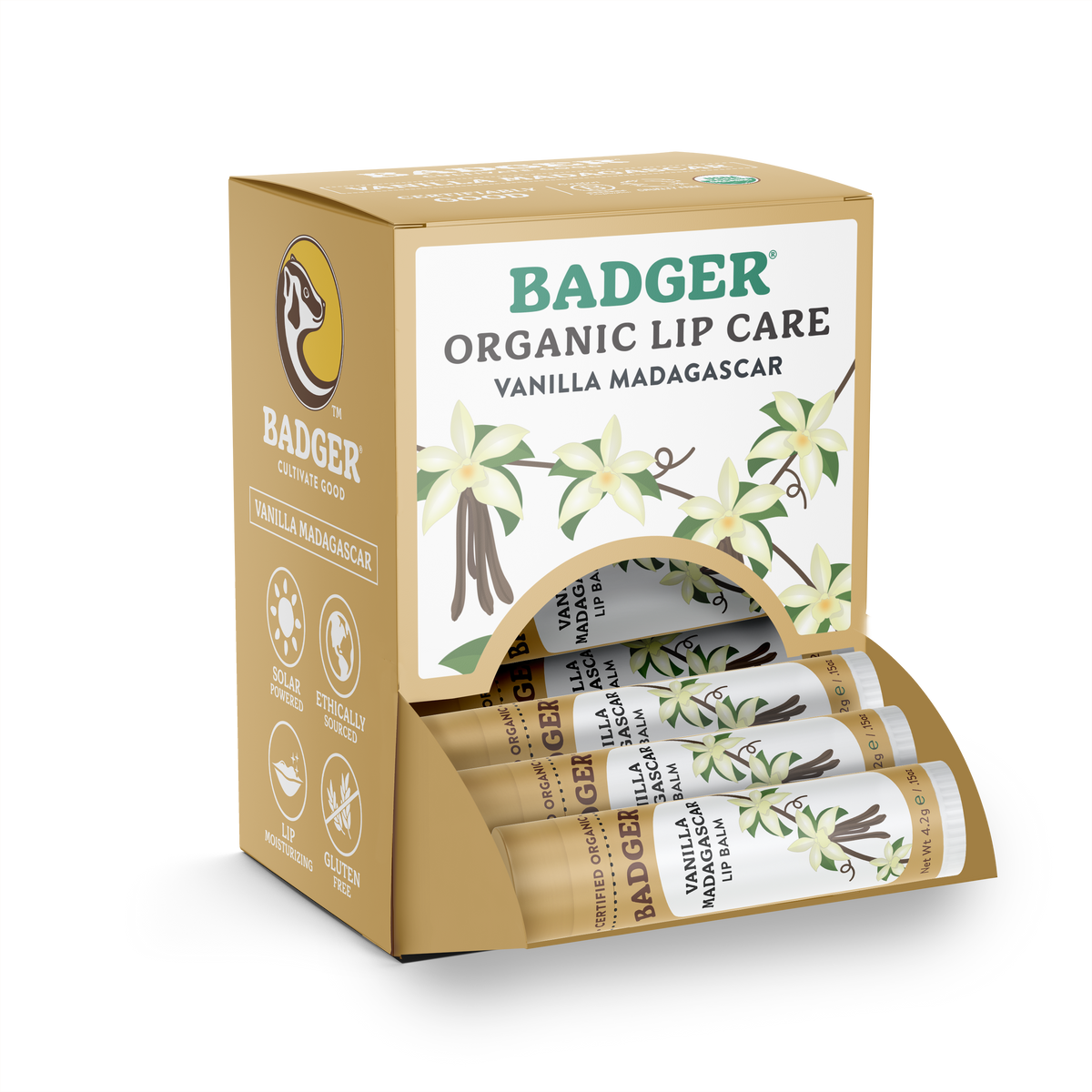 Badger Classic Lip Balm - Vanilla Madagascar
