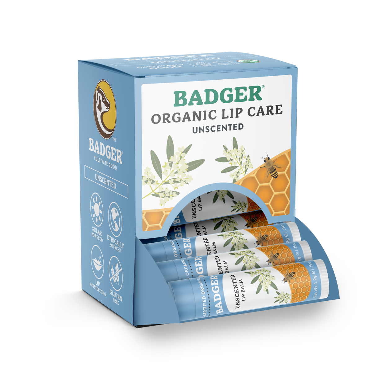 Badger Classic Lip Balm - Unscented