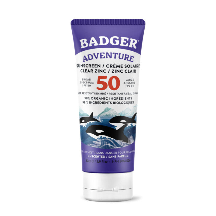 Badger SPF 50 Adventure Sunscreen