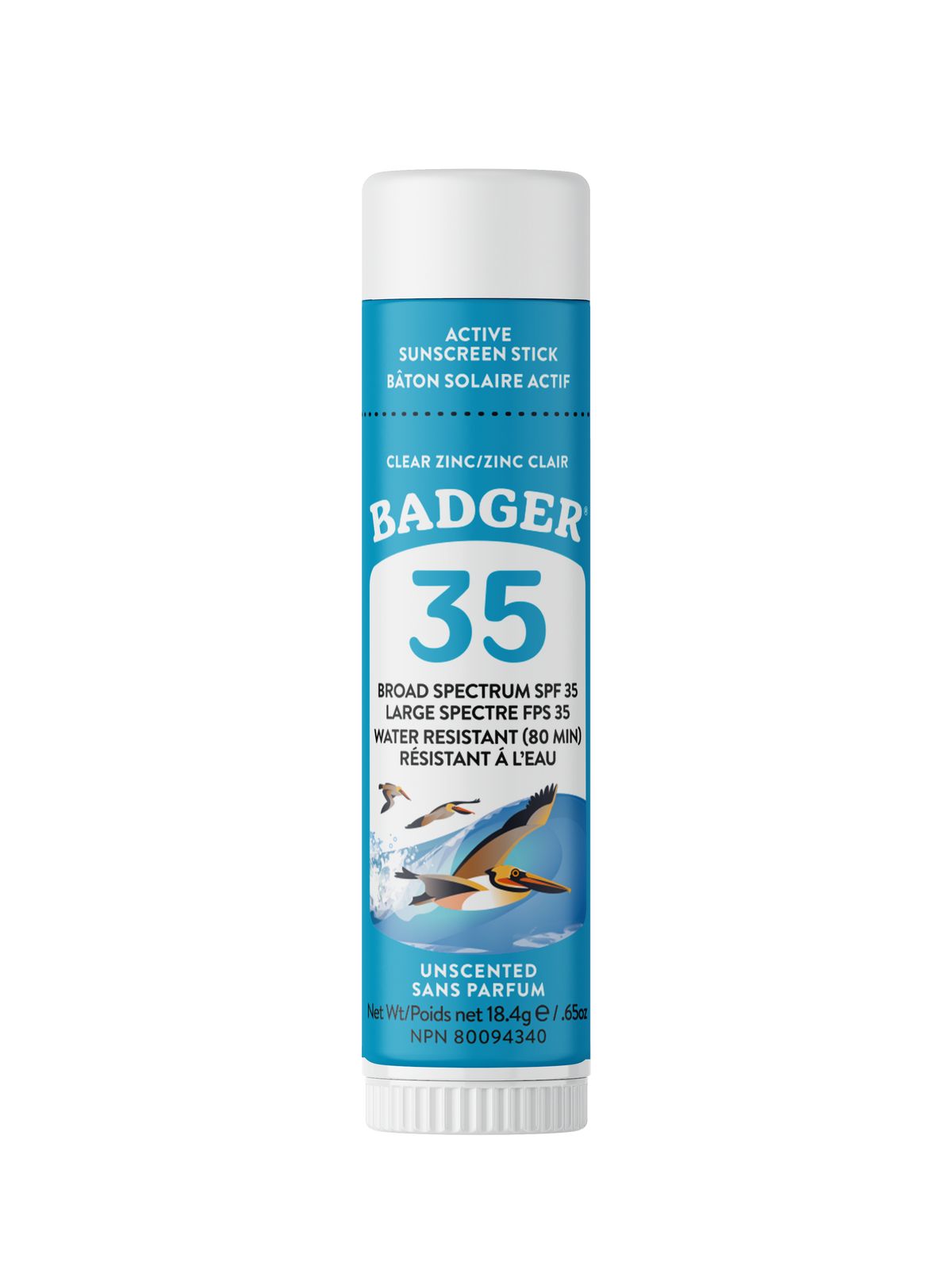Badger SPF 35 Clear Zinc Face Stick