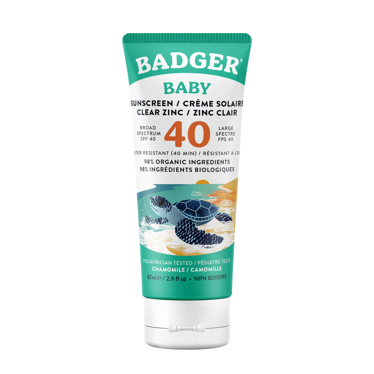 Badger SPF 40 Baby Sunscreen