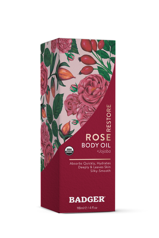 Badger Rose Body Oil